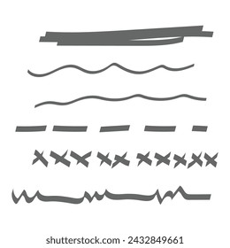Scrible line art hand draw vector