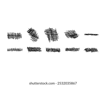 Scrible Pen Abstarct Element Set 