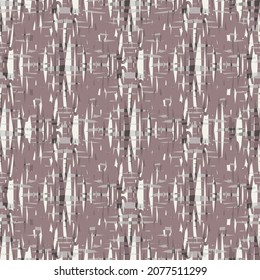 Scrim linen weave texture vector pattern. Seamless watercolor style blended canvas effect texture with painterly overlapping brushstrokes. Dense woven faux burlap fabric geometric repeat design