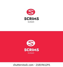 Scrims Letter S Logo, is a Gaming logo template, Symbol can use for multi-purpose like, YouTube Gaming Channels, Gamer Clan and many others purposes.