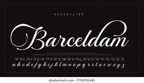 Script Brush Font Type Font lettering handwritten  