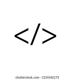 A Script Coding Sign - Computer Programming Illustration - Technology Vector, Command Prompt  Icon 