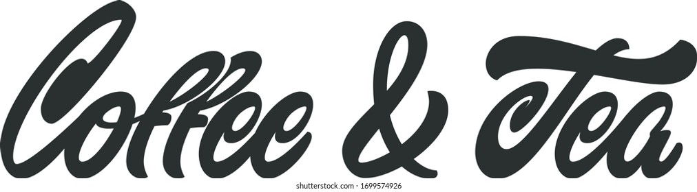 Script "Coffee and Tea" is perfect for a coffee point, small coffee house or online shop. 