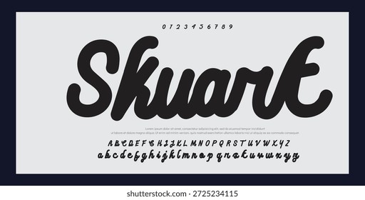 Script Elegant Signature Typeface. Lettering signature font isolated on grey background. brus style alphabet. Vector logo letters. 