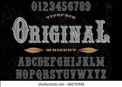 script handcrafted vector calligraphy font typeface,vector,labels,illustration,letters,grunge,graphics,banners,vintage in design with decoration named- original whiskey