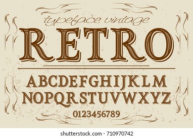 script handcrafted vector calligraphy font typeface,vector,labels,illustration,letters,grunge,graphics,banners,vintage in design with decoration named retro