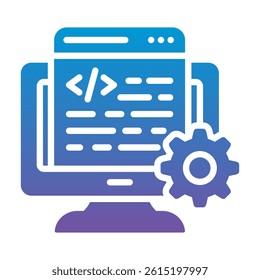 Script Icon Element For Design