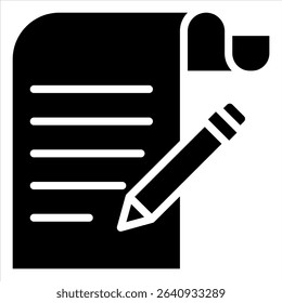 Script Icon Element for Design