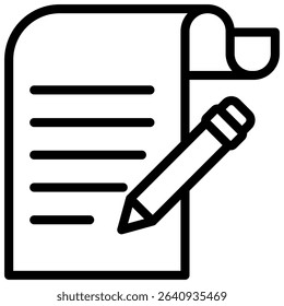 Script Icon Element for Design