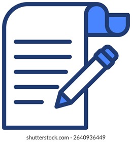 Script Icon Element for Design