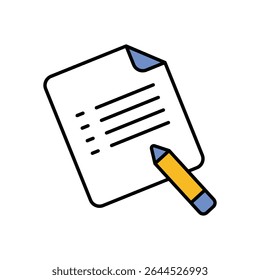 Script Icon vector stock illustration