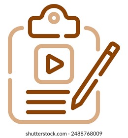 Script icon for web, app, infographic, etc