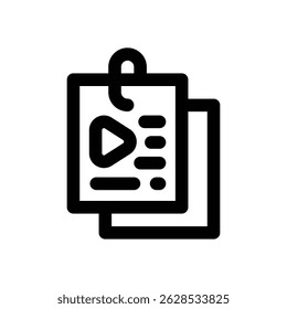 script line icon. Clean and minimalist vector icon for websites, mobile apps, presentations, and logos. Fully scalable and customizable for any project.
