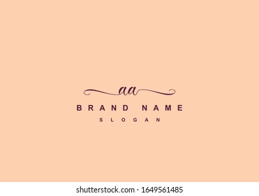 a a script logo abstract initial signature letter icon design in vector editable file.