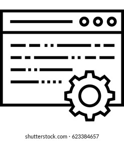 Script Optimization Vector Icon Stock Vector (Royalty Free) 623384657 ...