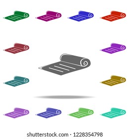 script of the theater icon. Elements of Cinema and Teatr in multi color style icons. Simple icon for websites, web design, mobile app, info graphics