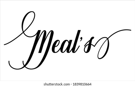 Script Typography Cursive Calligraphy Black Text Stock Vector (Royalty ...