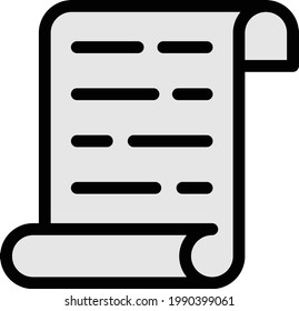 script vector color line icon