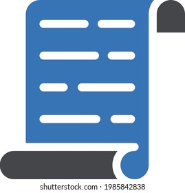 script vector glyph color icon
