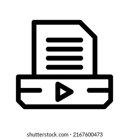script video icon or logo isolated sign symbol vector illustration - high quality black style vector icons
