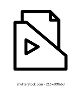 script video icon or logo isolated sign symbol vector illustration - high quality black style vector icons
