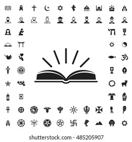 Scripture icon illustration sign symbol isolate vector