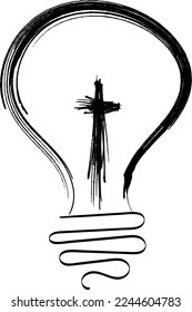 Scripture Illustration. The message of the Gospel of Jesus Christ. Bible lesson for kids. 