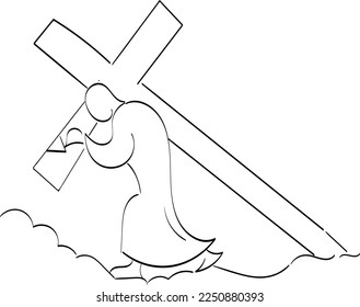 Scripture Illustration. The message of the Gospel of Jesus Christ. Bible lesson for kids. 