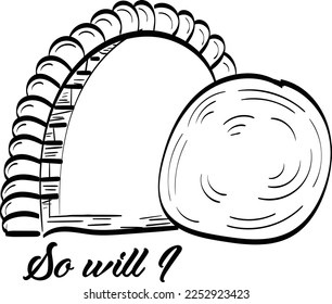Scripture Illustration for Tattoo design. The message of the Gospel of Jesus Christ. Bible lesson for kids.