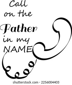 Scripture Illustration for Tattoo design. The message of the Gospel of Jesus Christ. Bible lesson for kids.