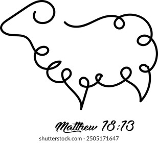 Scripture Illustration for Tattoo design. The message of the Gospel of Jesus Christ. Bible lesson for kids.