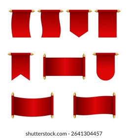 Scroll banner elements collection, premium quality vector illustrations