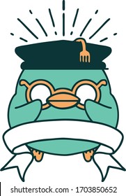 banner de desplazamiento con estilo tatuaje estilo robín