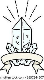 Scrollbanner im Tätowierungsstil