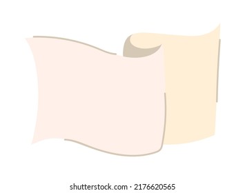 scroll blank parchment icon isolated