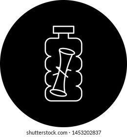 Scroll in Bottle icon for your project

