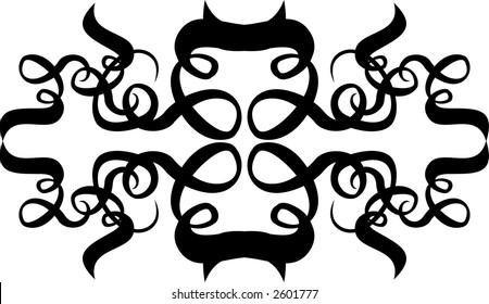 Scroll, cartouche, decor, vector illustration