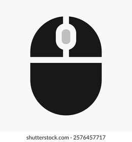 scroll Computer mouse icon, illustrating different button presses. Vector illustration.