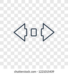 Scroll concept vector linear icon isolated on transparent background, Scroll concept transparency concept in outline style