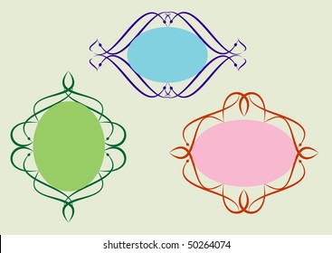scroll design frame set