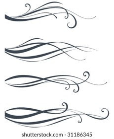 Scroll design. As well in vertical. Elements can be ungrouped for easy editing.