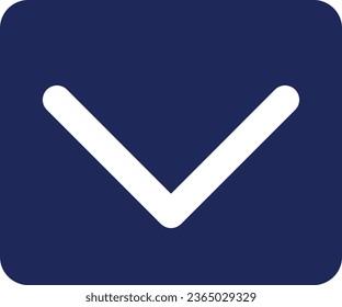 Scroll down black glyph ui icon. View chat history. Read new messages. User interface design. Silhouette symbol on white space. Solid pictogram for web, mobile. Isolated vector illustration