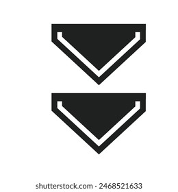 scroll down icon illustration design