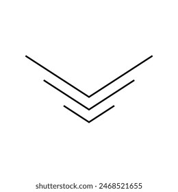 scroll down icon illustration design
