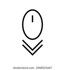 scroll down icon illustration design