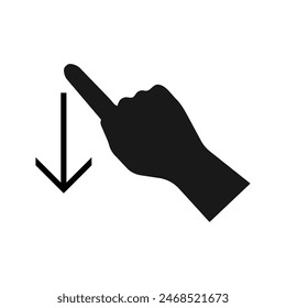 scroll down icon illustration design