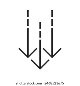 scroll down icon illustration design