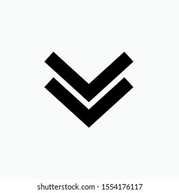 
Scroll Down Icon - Vector, Sign and Symbol for Design, Presentation, Website or Apps Elements.  