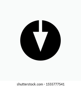 
Scroll Down Icon - Vector, Sign and Symbol for Design, Presentation, Website or Apps Elements.  
