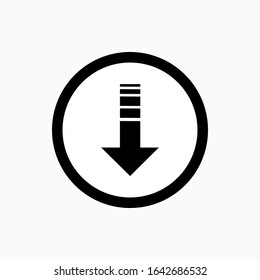 Scroll Down Icon - Vector, Sign and Symbol for Design, Presentation, Website or Apps Elements